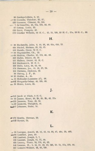 Op deze pagina zie je aan welke wedstrijden hij heeft meegedaan.  in Totaal aan 11 wedstrijden:<br />09) de beste bijenkorf vast (niet proffecioneel)<br />10) de beste bijenkorf half-vast (niet proffecioneel)<br />11) de beste bijenkast met ramen (bovenbehandeling) (niet proffecioneel)<br />12)  de beste bijenkast met ramen, (achterbehandeling) (niet proffecioneel)<br />13) de beste bijenkast met ramen niet meer kostend dan 15 frank (niet proffecioneel)<br />32) de meest praktische en eenvoudige pers voor b: bijenwas<br />50) de beste heidehoning<br />51) de beste buitenlandse honing<br />57) de beste mede a: droge mede<br />57) de beste mede b: honinglikeur<br />64) het mooiste honingetiket